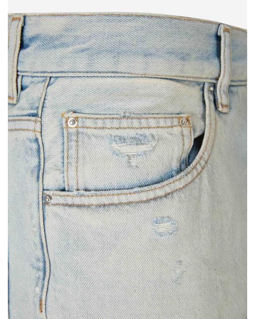 Amiri Blue Straight Flare Jeans for men