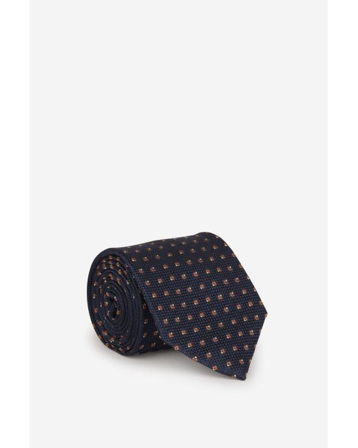 Brioni Geometric Motif Tie Midnight in Blue for Men Lyst UK