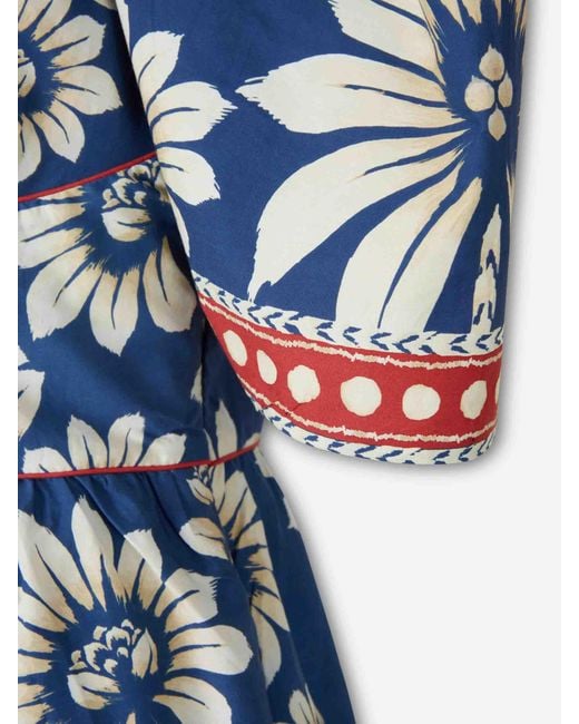Farm Rio Blue Luna Maxi Dress