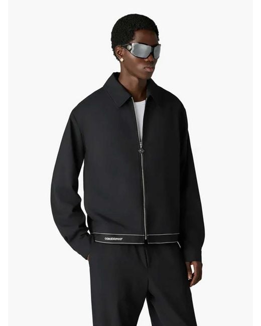 Casablanca Black Tailored Sports Jacket for men