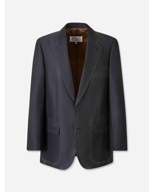 Americana Recta Work-In-Progress Maison Margiela de hombre de color Black