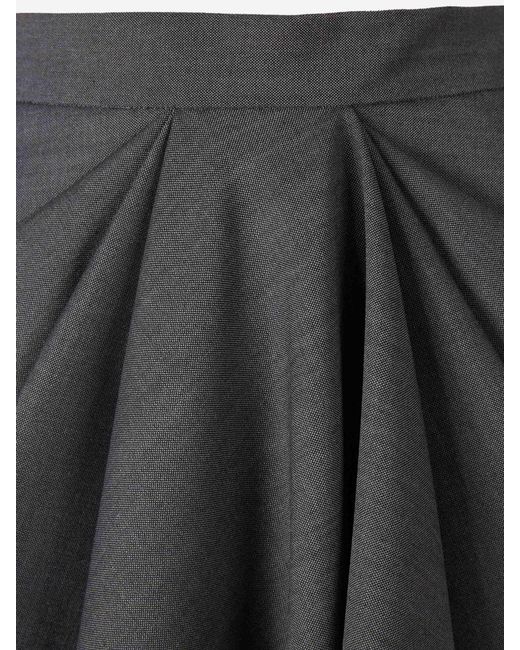 Falda Midi Drapeada Givenchy de color Gray