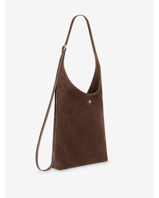 Courreges Brown Melt Tote Bag