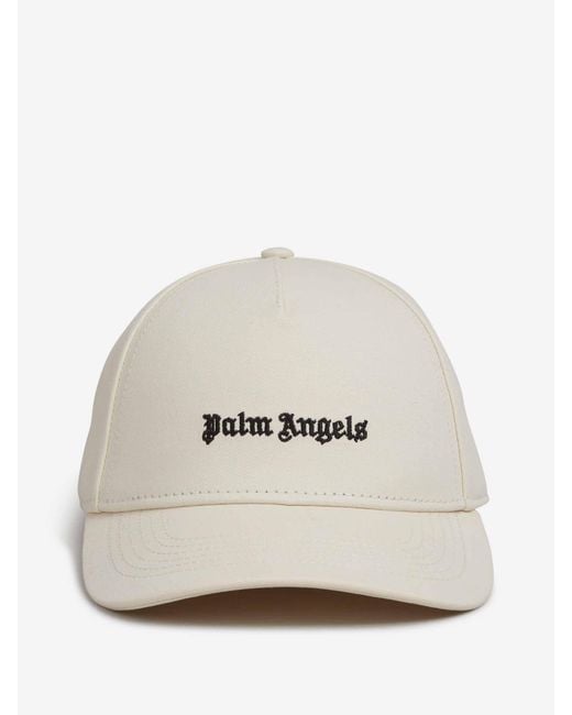 Gorra Algodón Logo Palm Angels de hombre de color White