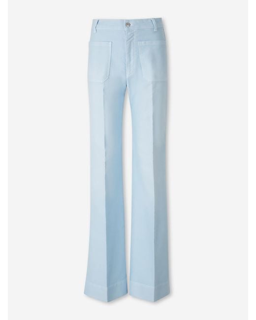 Victoria Beckham Blue Flared Jeans