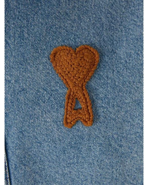 Sobrecamisa Denim AMI de hombre de color Blue