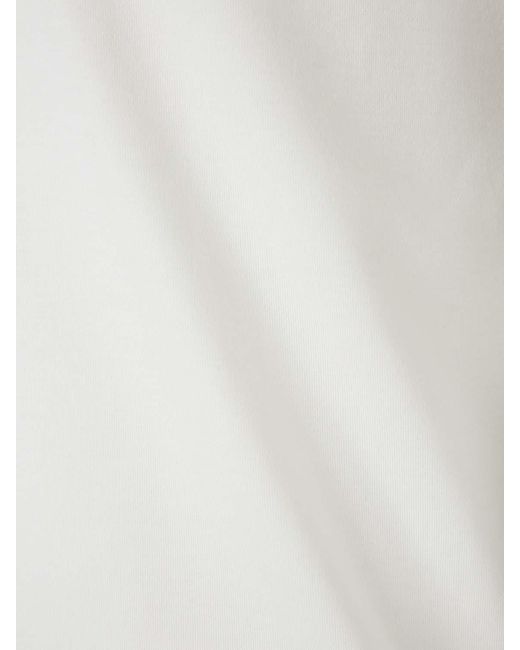 Santa Eulalia White Plain T-Shirt for men