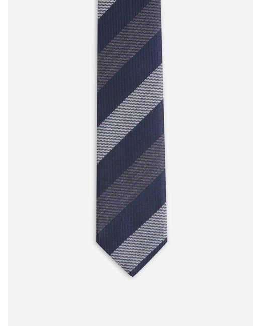 Brioni Blue Wool And Silk Tie for men