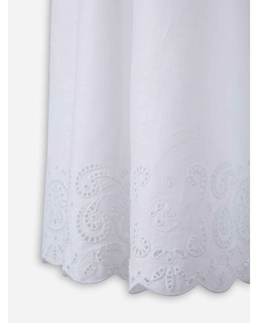 Staud White Grazia Linen Dress