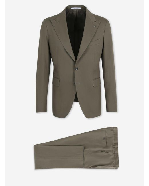 Tagliatore Gray Classic Straight Suit for men