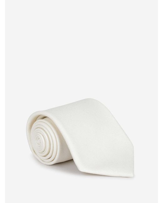 Bigi por Santa Eulalia White Classic Silk Tie for men
