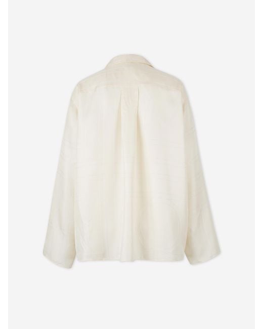 Totême  White Monogram Shirt