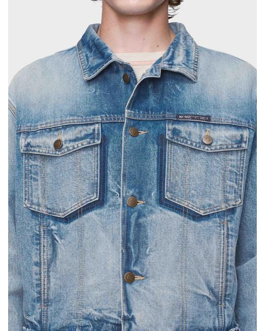 Maison Margiela Blue Cotton Denim Jacket for men