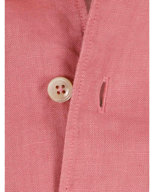 Santa Eulalia Pink Linen Shirt for men