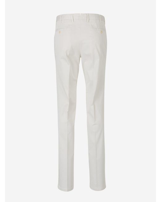 Santa Eulalia White Formal Cotton Trousers for men
