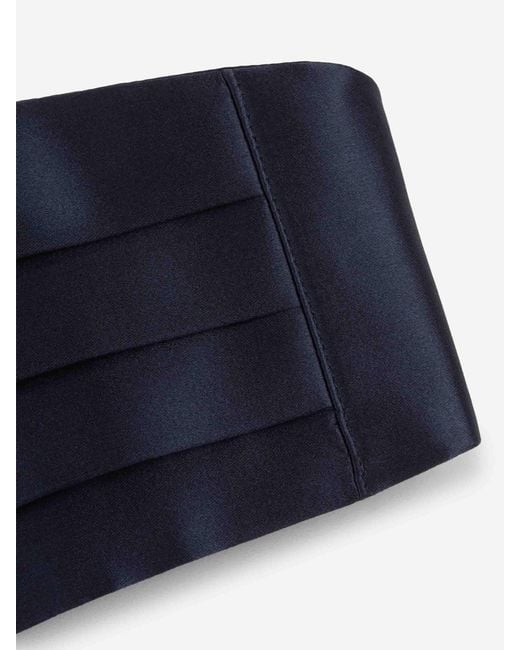 Santa Eulalia Blue Silk Belt for men