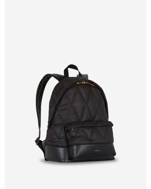 Balmain Diamantgesteppter Rucksack in Black für Herren
