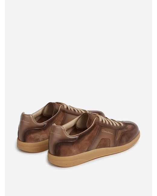 Santoni Brown Dbs Oly Sports Shoes for men