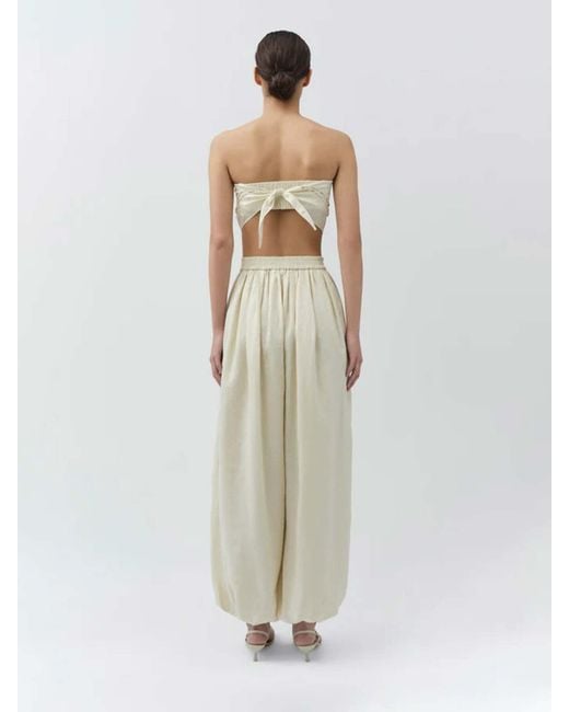 Jonathan Simkhai White Selah Wide Leg Pants