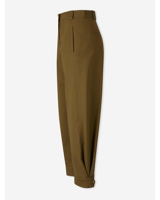 Max Mara Green Wide Straight Trousers
