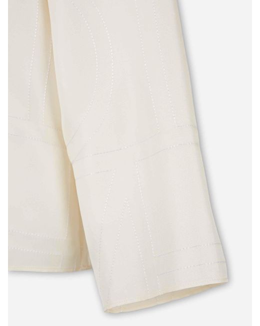 Totême  White Monogram Shirt