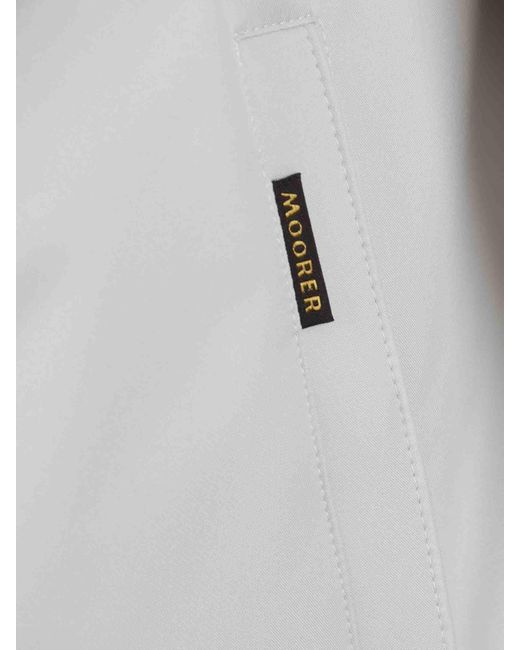 Moorer White Casual Technical Jacket for men