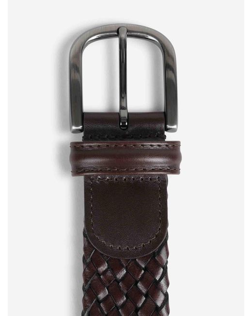Santa Eulalia White Braided Belt for men