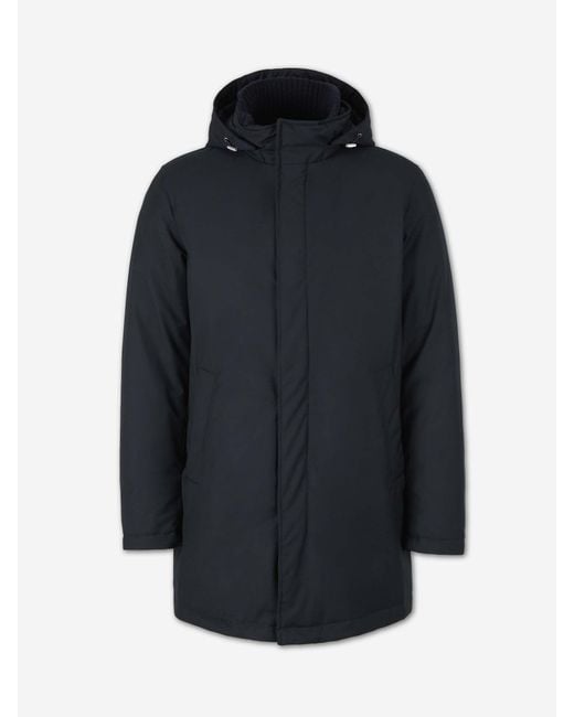Herno Blue Long Coat for men