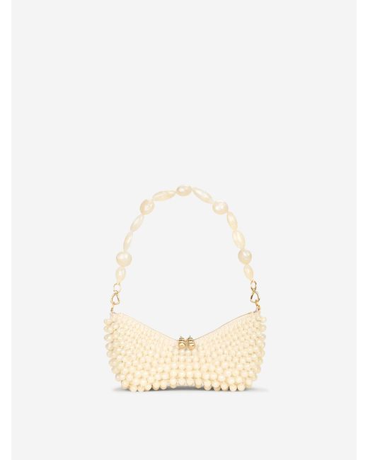 Cult Gaia Natural Mercier Clutch Mini Bag