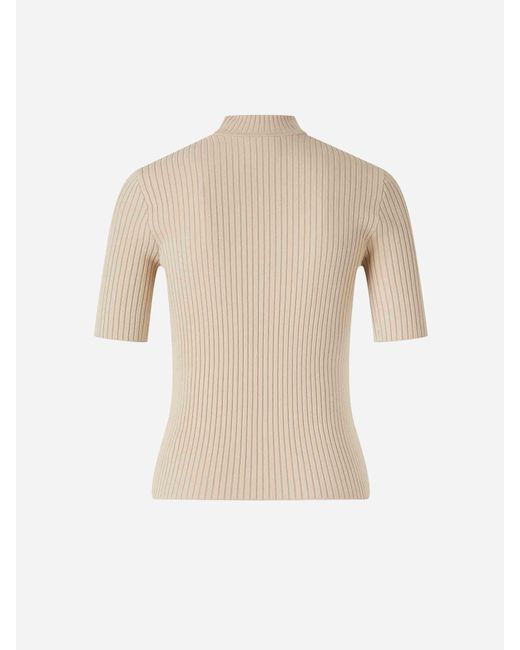 Courreges Natural Geripptes Top Reedition