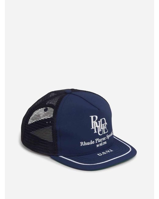 Cappello Da Camionista di Rhude in Blue da Uomo