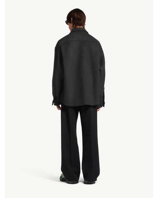 Balenciaga Black Wool Overshirt for men