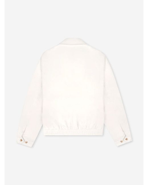 Sporty & Rich Natural Ny Crest Prep Jacket