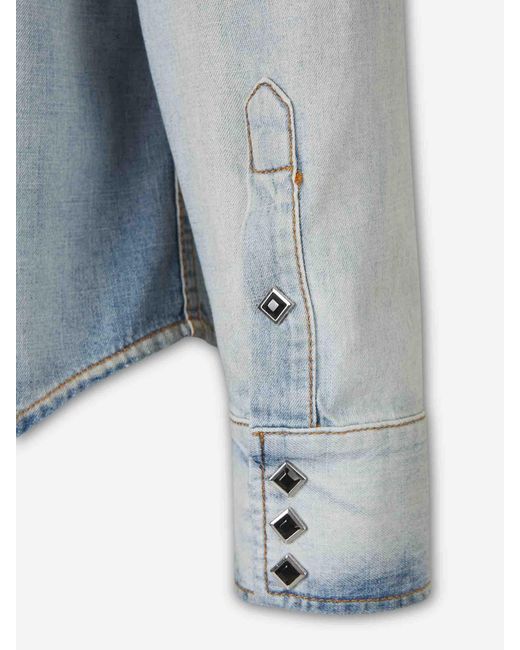 Amiri Blue Western Denim Shirt for men