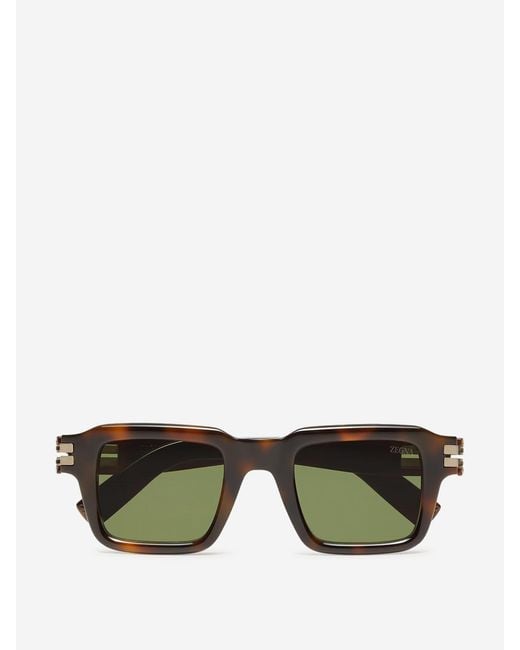 Zegna Green Square Sunglasses for men