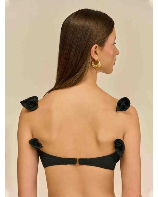 Cult Gaia Black Maeva Bikini Top
