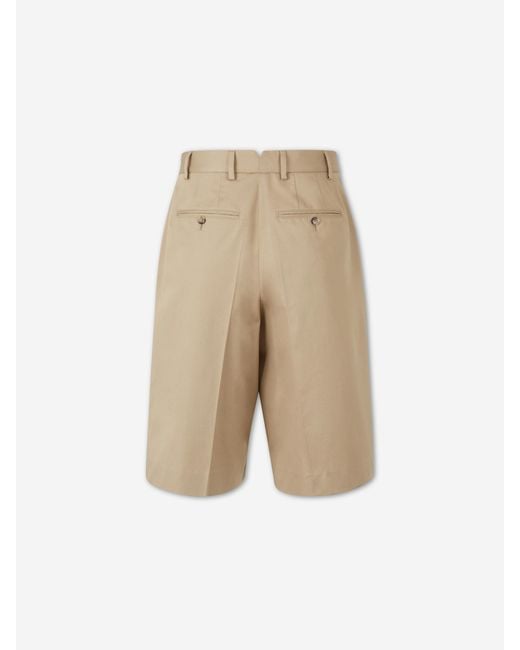 AMI Natural Wide-Leg Bermuda Shorts for men