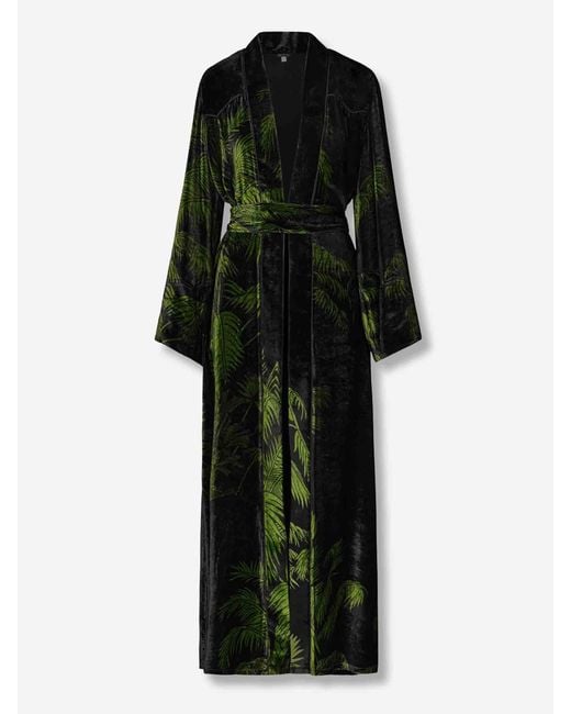 Johanna Ortiz Black Kimono Alma Majestuosa