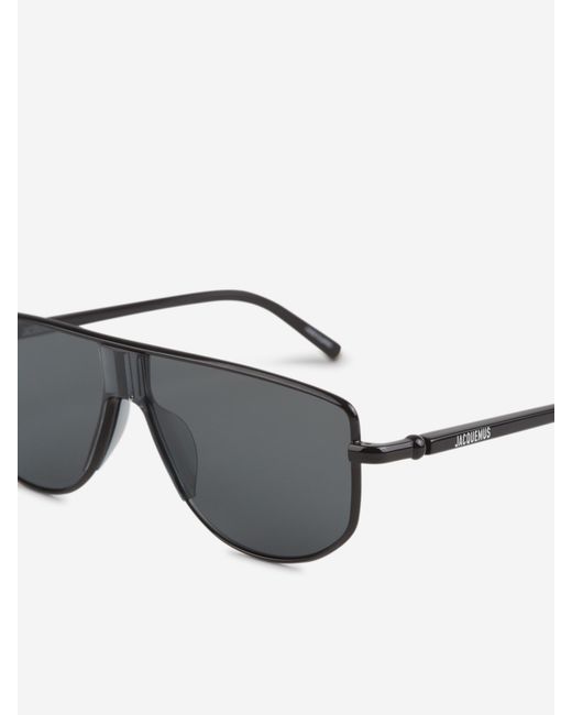 Jacquemus Gray Square Sunglasses for men
