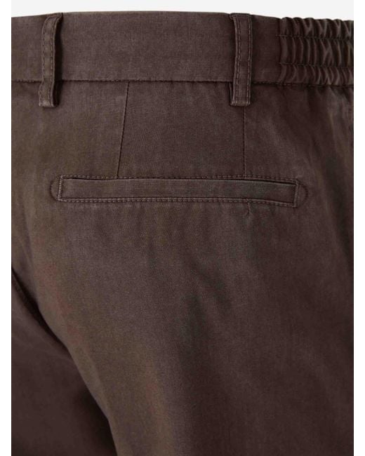 Santa Eulalia Brown Straight Leg Trousers for men