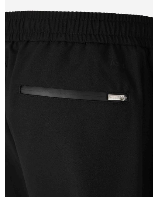 Laminar Black Wool Touch Trousers for men