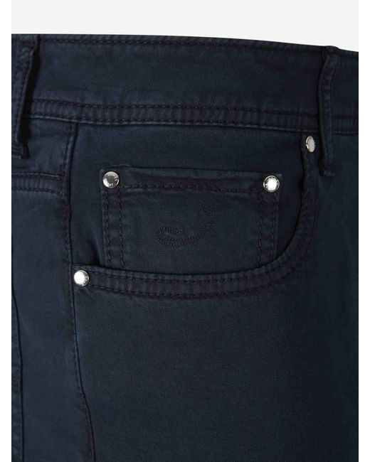 Jeans Slim Algodón di Jacob Cohen in Blue da Uomo