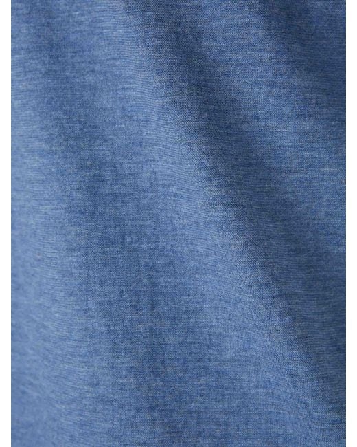 Santa Eulalia Blue Cotton Polo Shirt for men