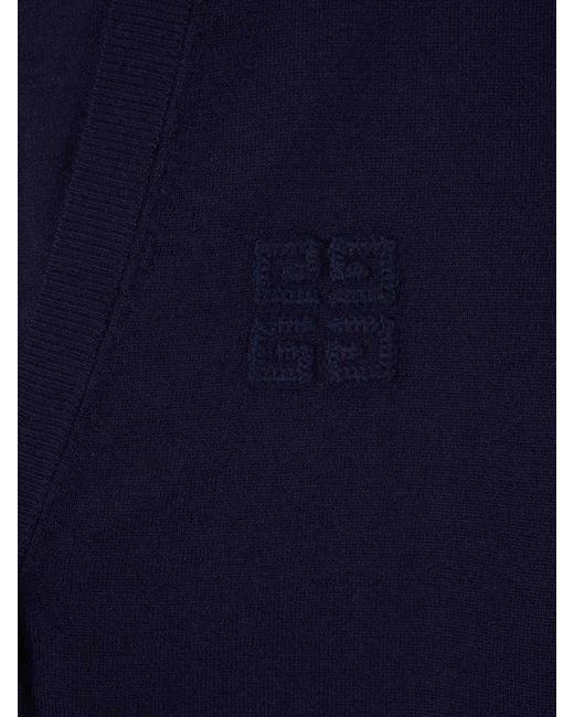 Cárdigan Cachemira Seda Givenchy de color Blue