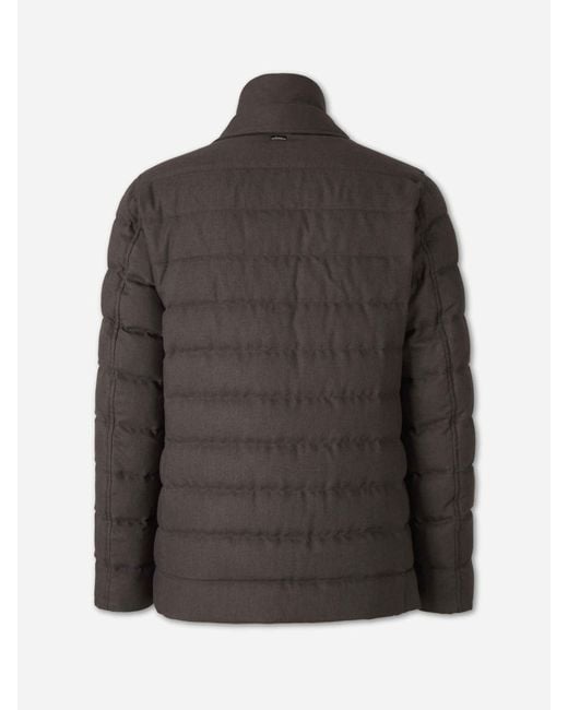 Herno Black Blazer Style Down Jacket for men