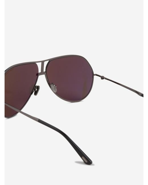 Occhiali Da Sole Aviatore di Tom Ford in Brown da Uomo
