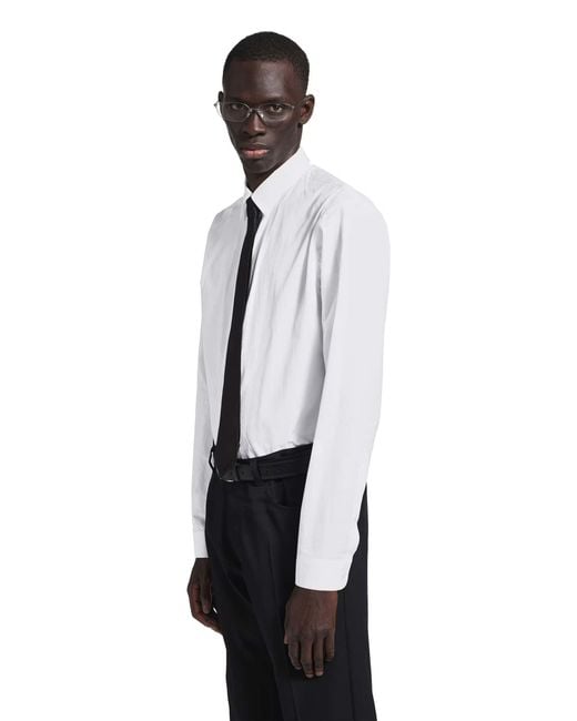 Camisa Lisa Standard Balenciaga de hombre de color White
