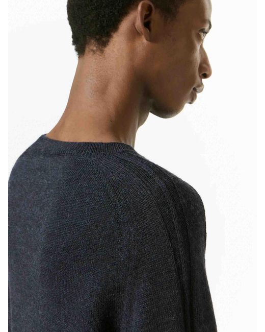 Our Legacy Blue Alpaca Wool Sweater for men