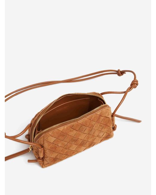 Bottega Veneta White Concert Suede Handbag
