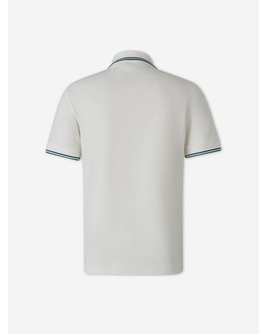 Burberry White Polo Logo for men